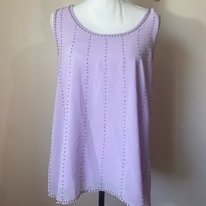 Sis Sis light purple bead blouse